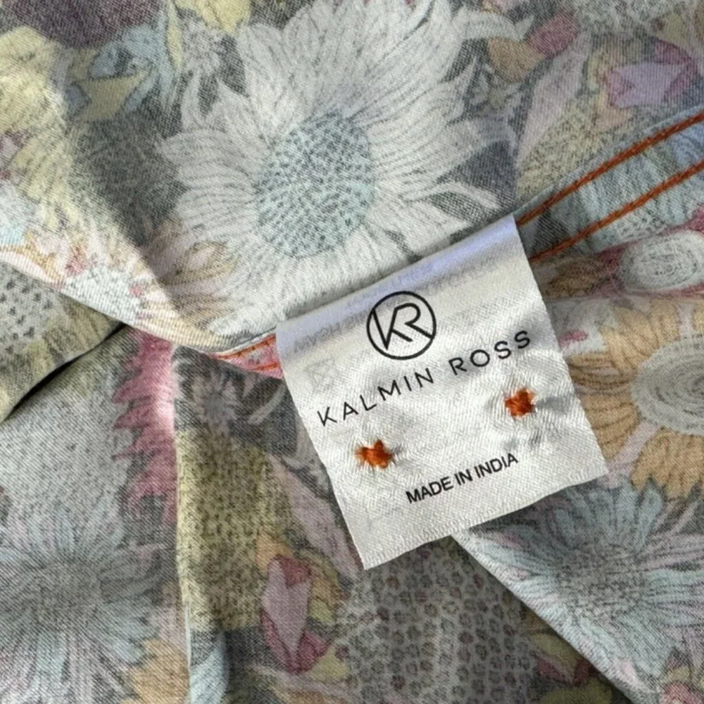 Kalmin Ross Floral Long Sleeve Shirt Mens 2XL NWOT $119 Button-up Multicolor‎